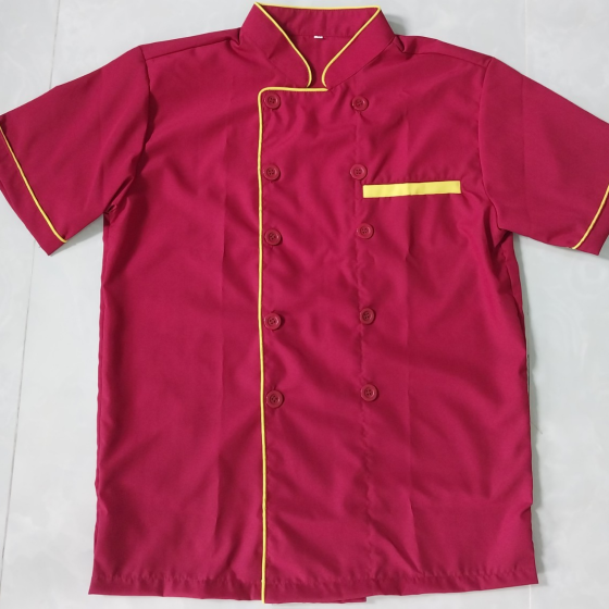 ÁO BẾP MÀU ĐỎ
