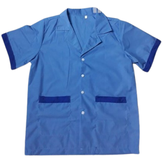 ÁO TẠP VỤ CHẤT KATE SIÊU MÀU XANH PHỐI XANH CÓ SẴN