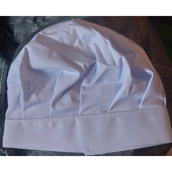 NÓN BẾP MÀU TRẮNG VẢI KAKI