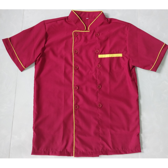 ÁO BẾP MÀU ĐỎ