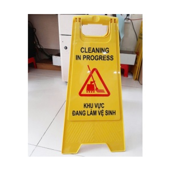 BẢNG CẢNH BÁO KHU VỰC ĐANG LÀM VỆ SINH