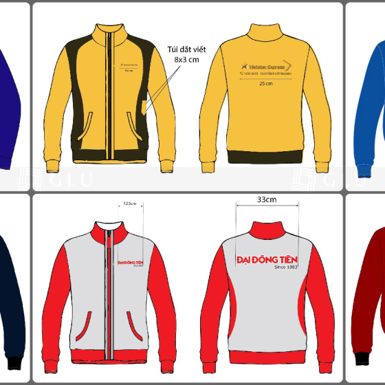 ÁO KHOÁC MAY IN THÊU THEO YÊU CẦU