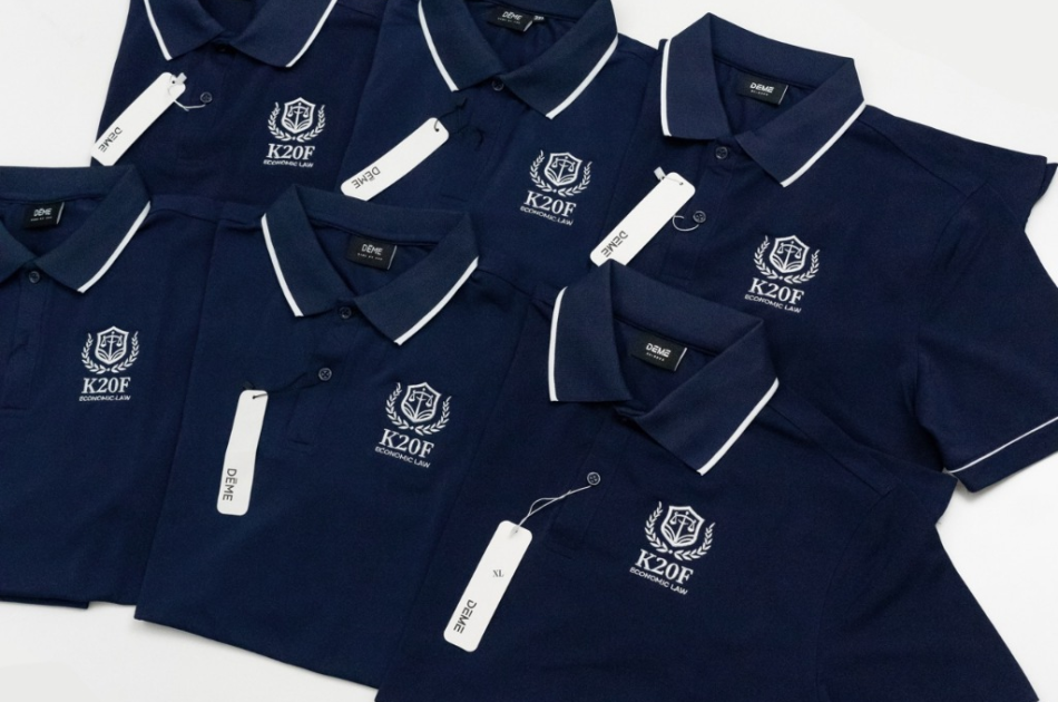 Áo thun đồng phục may và in thêu theo yêu cầu